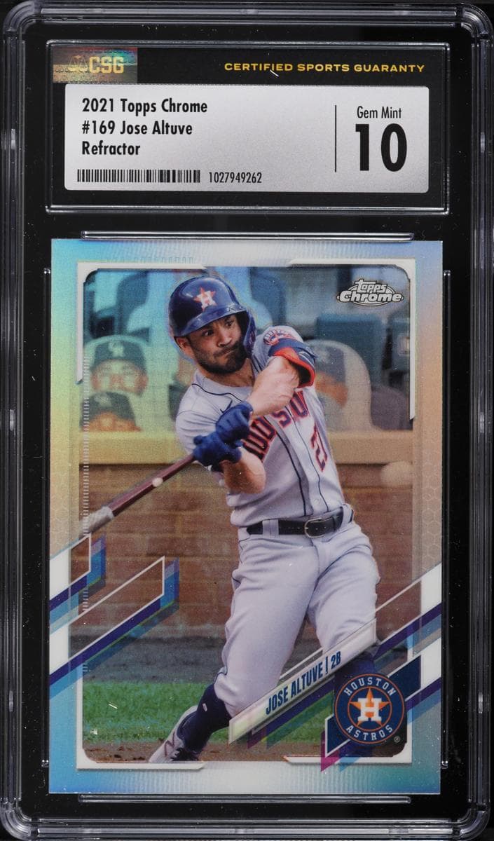 Jose Altuve 2021 topps Topps Chrome