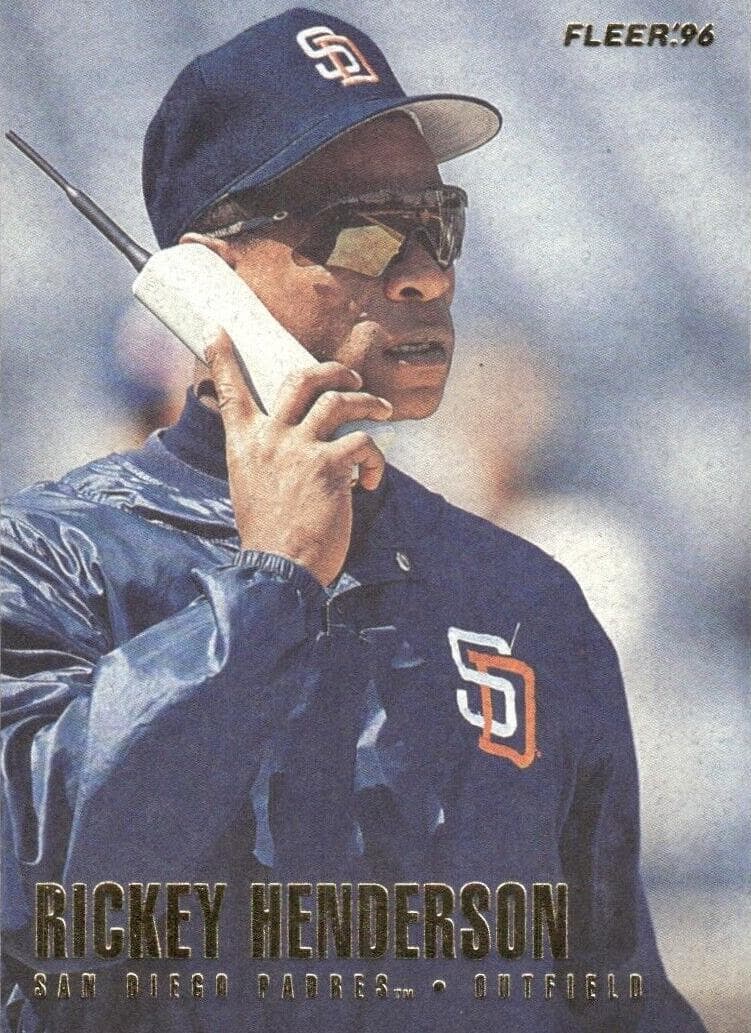 Rickey Henderson 1996 fleer Fleer Update