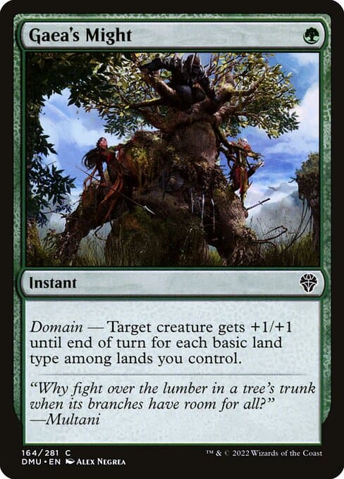 Gaea's Might 2022 Magic: The Gathering Dominaria United