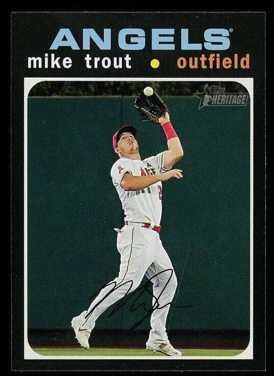 Mike Trout 2020 topps Topps Heritage