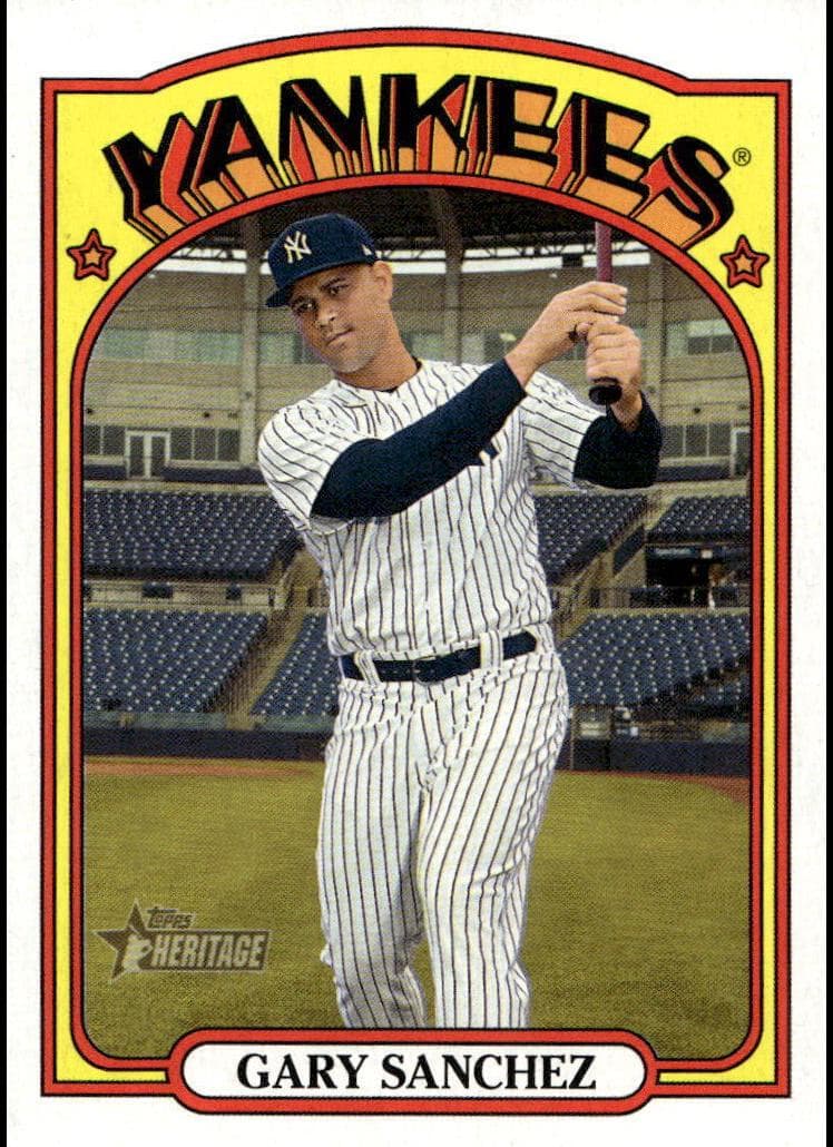 Gary Sanchez 2021 topps Topps Heritage