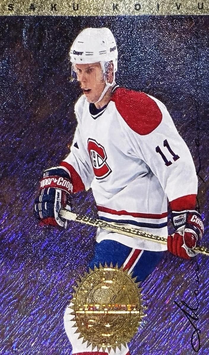 Saku Koivu 1995 leaf Leaf Limited