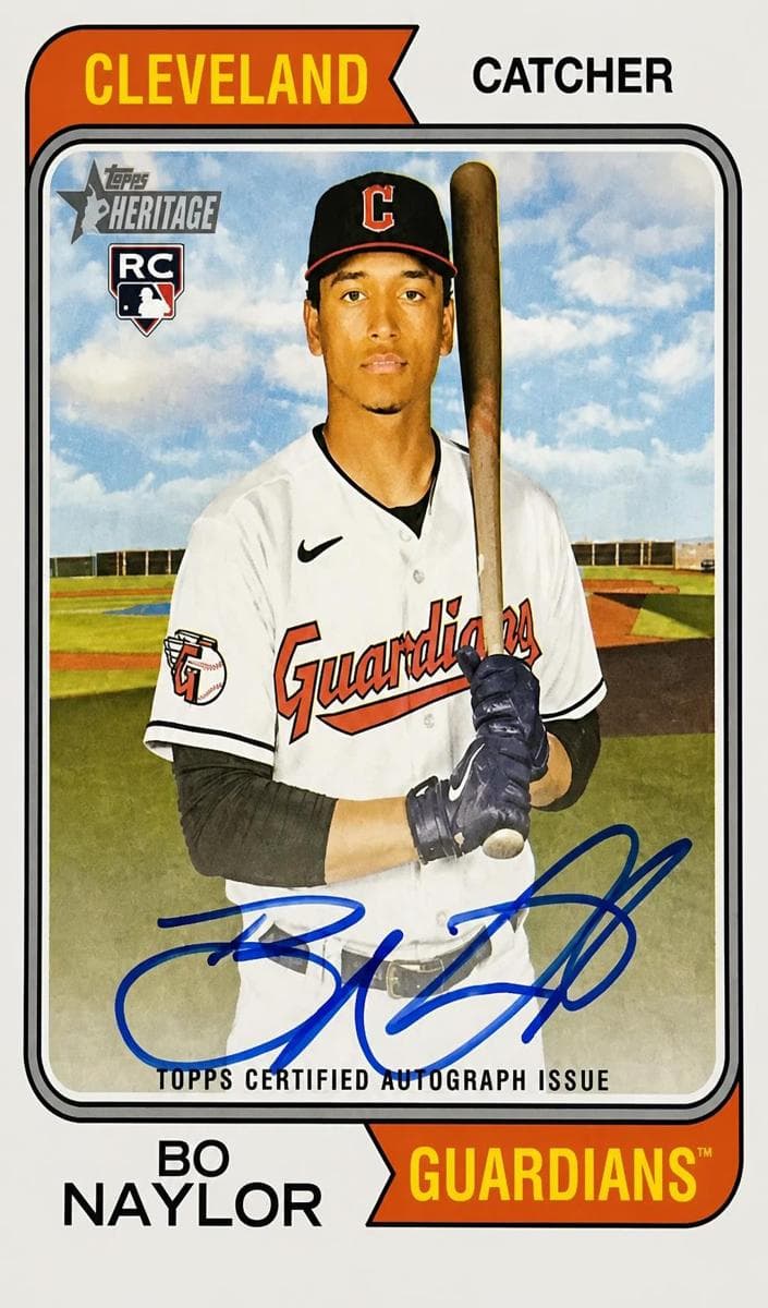 Bo Naylor 2023 topps Topps Heritage