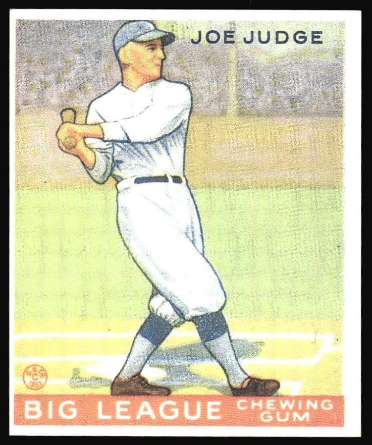 Joe Judge 1933 unknown Goudey
