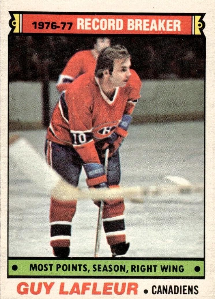 Guy Lafleur 1977 topps O-Pee-Chee