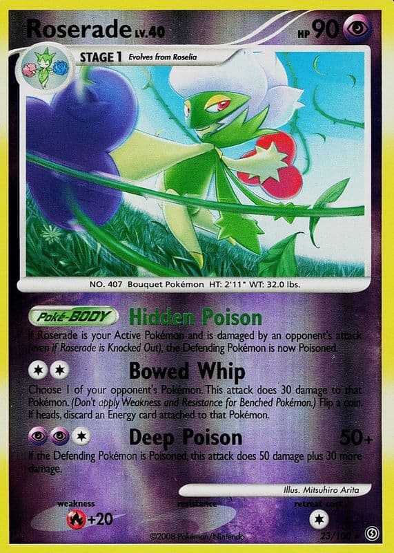 Roserade trading card
