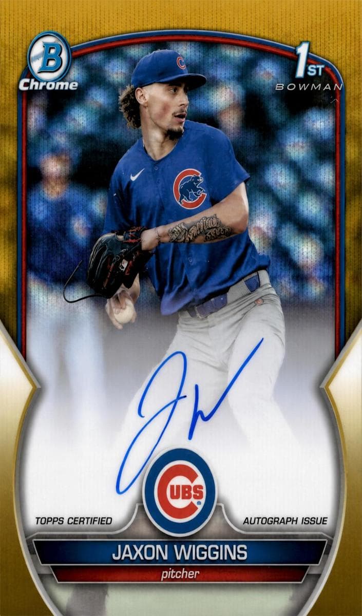 Jaxon Wiggins 2023 bowman Bowman Draft