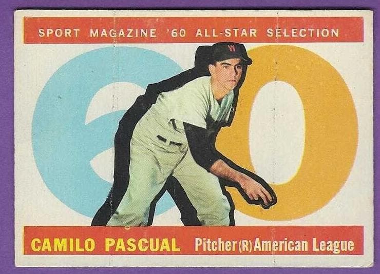 Camilo Pascual 1960 topps Topps