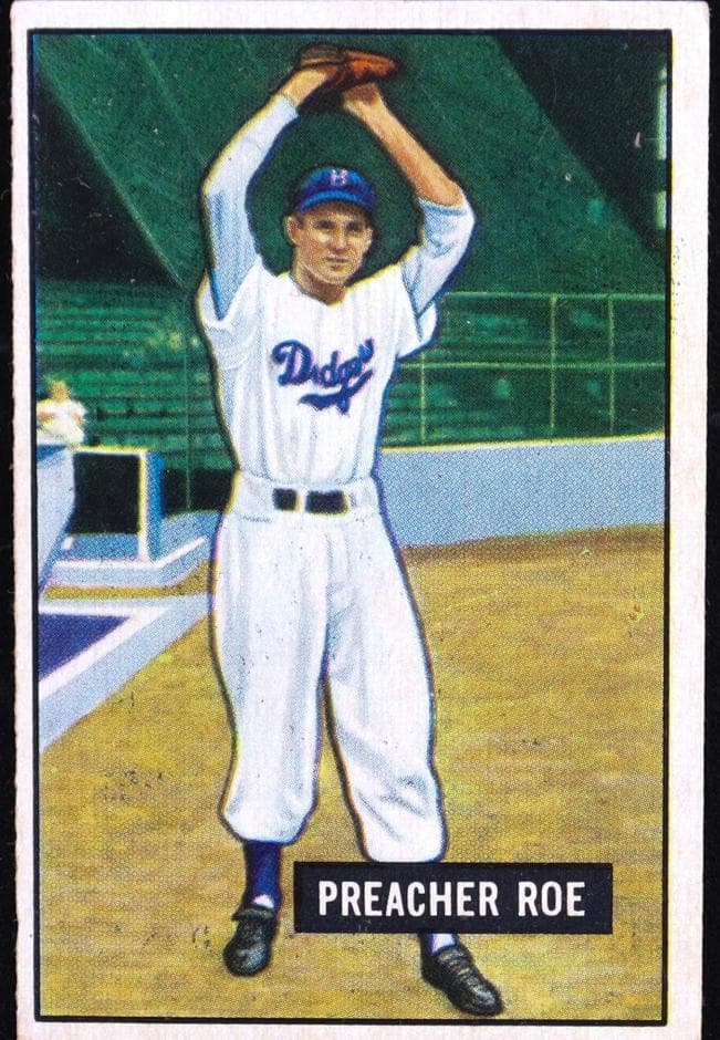 Preacher Roe 1951 bowman Bowman