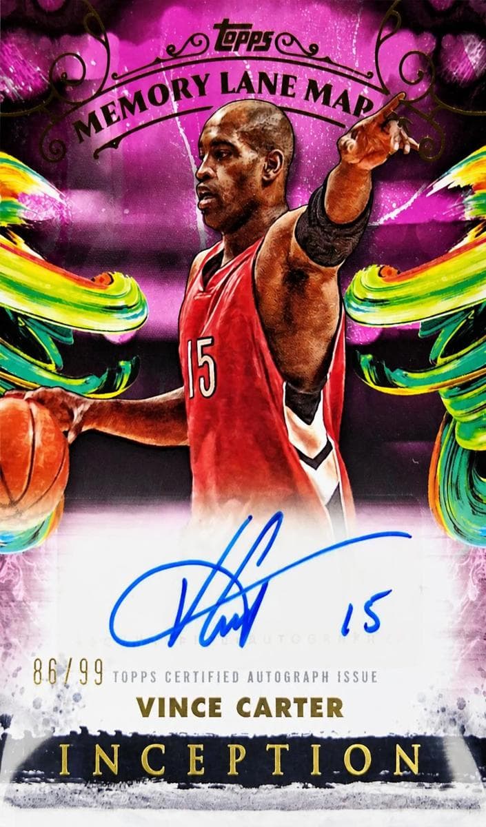 Vince Carter 2024 topps Topps Inception