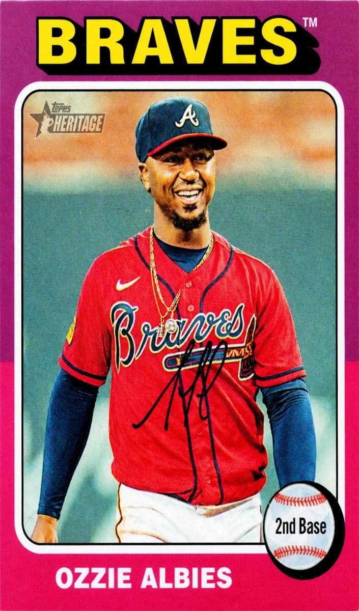 Ozzie Albies 2024 topps Topps Heritage