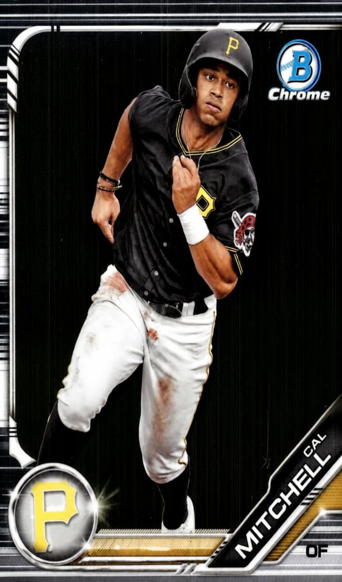 Cal Mitchell 2019 bowman Bowman Draft Sapphire Edition