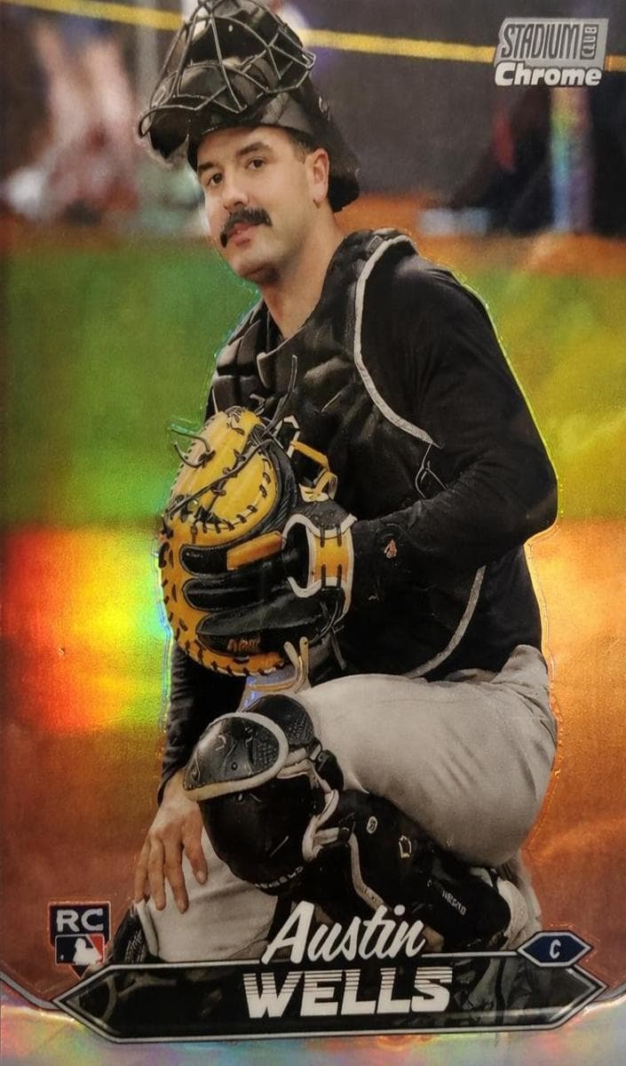 Austin Wells 2024 topps Stadium Club