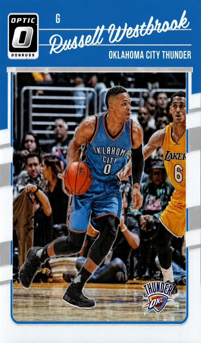 Russell Westbrook 2016 panini Donruss Optic