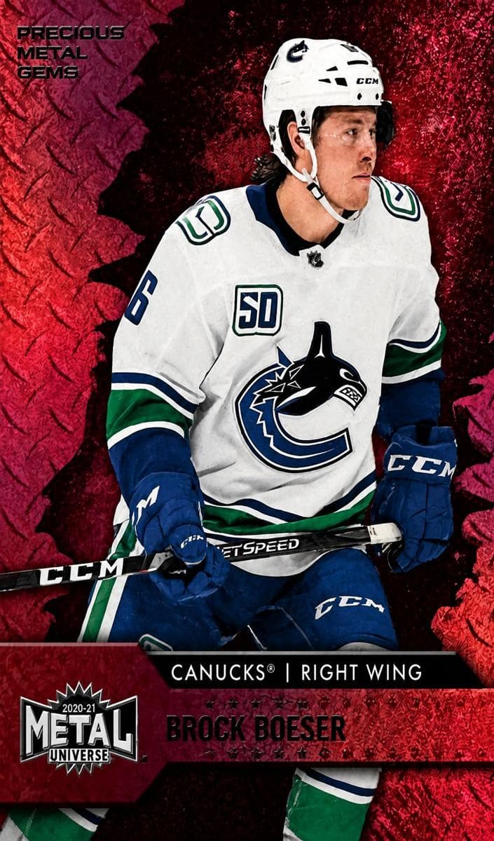 Brock Boeser 2020 fleer SkyBox Metal Universe