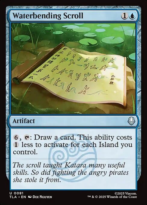 Waterbending Scroll 2025 Magic: The Gathering Avatar: The Last Airbender