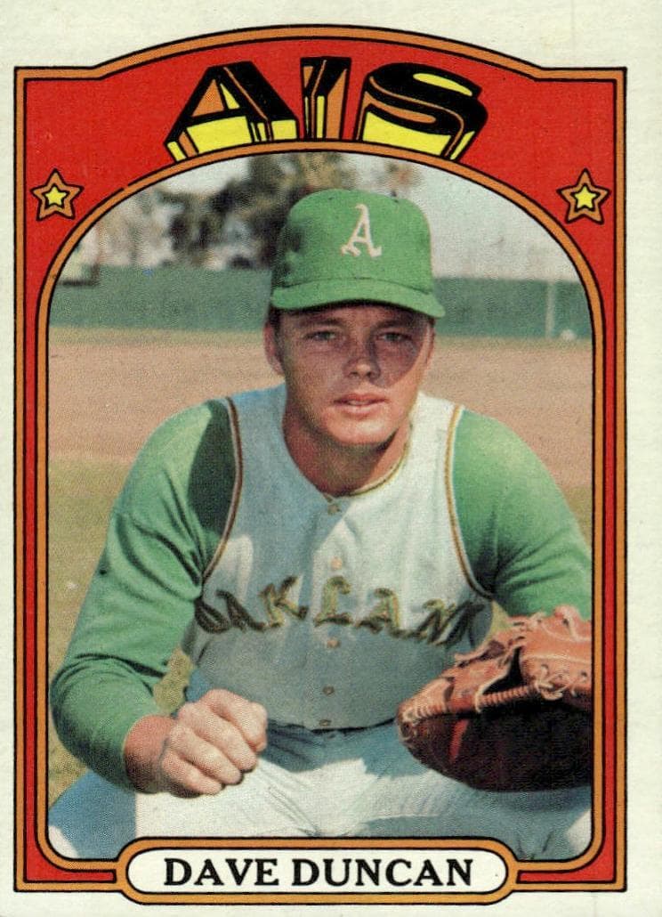 Dave Duncan 1972 topps Topps
