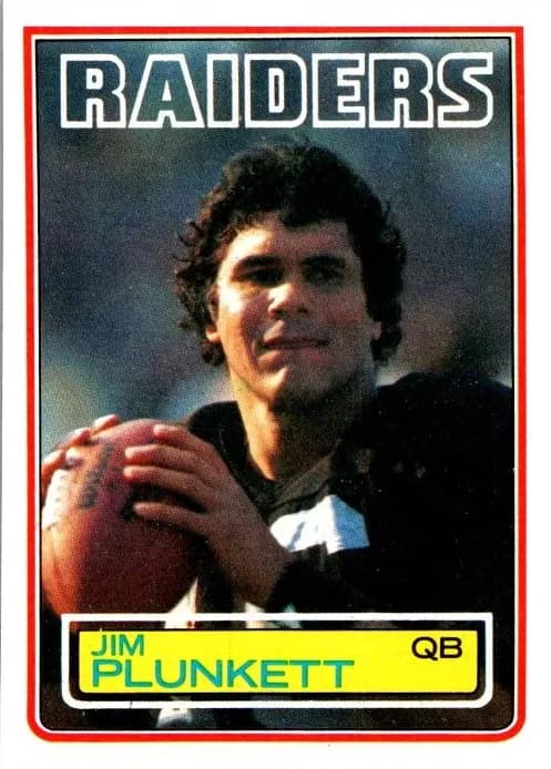 Jim Plunkett 1983 topps Topps