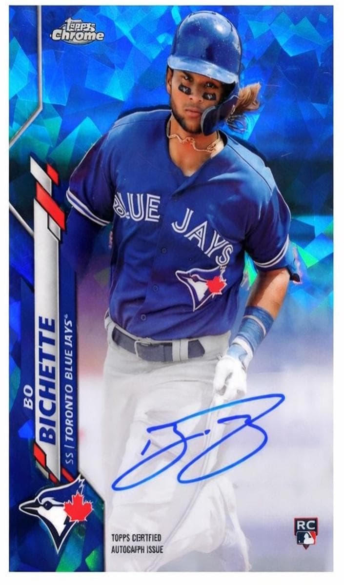 Bo Bichette 2020 topps Topps Chrome Update Sapphire Edition