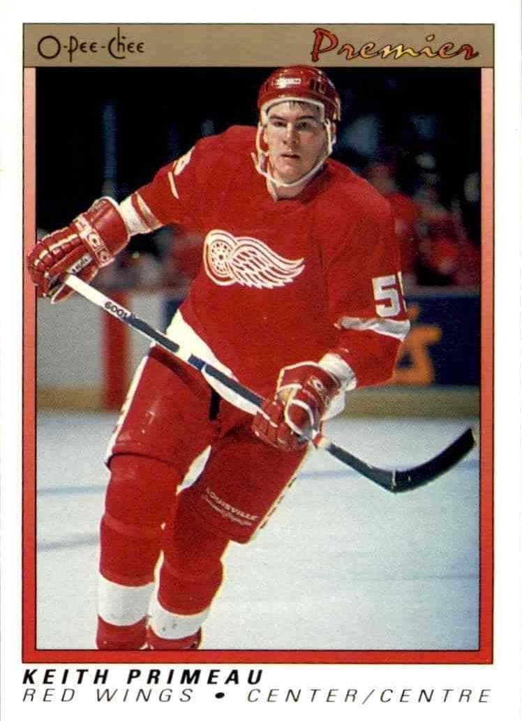Keith Primeau 1990 topps O-Pee-Chee Premier