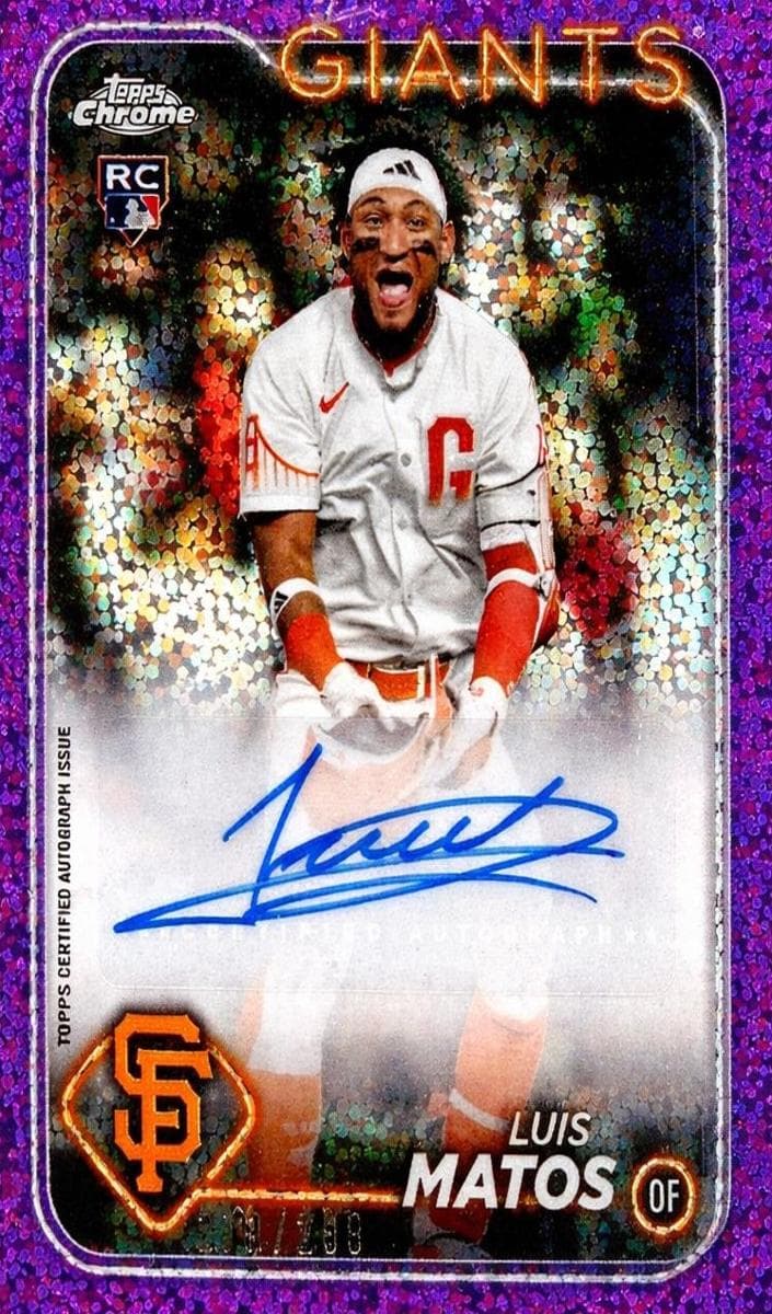 Luis Matos 2024 topps Topps Chrome Update