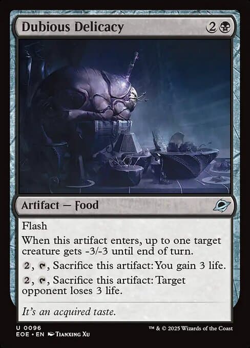 Dubious Delicacy 2025 Magic: The Gathering Edge of Eternities