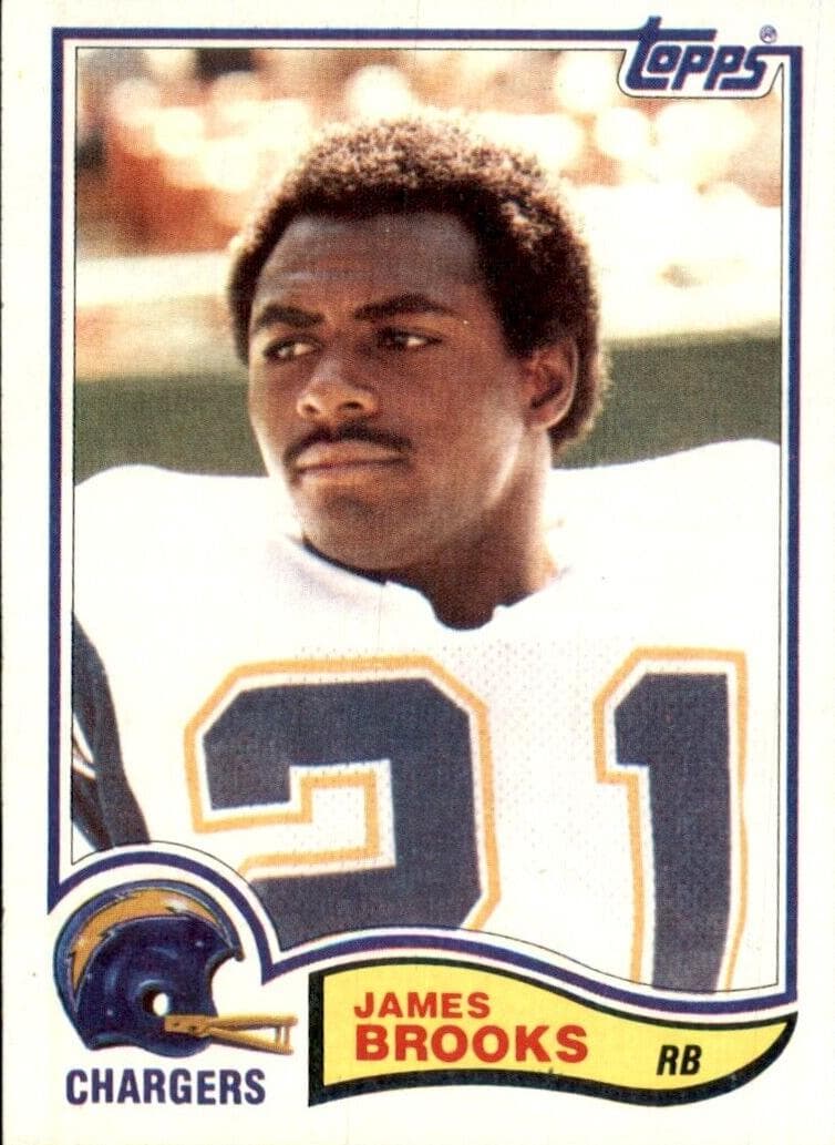 James Brooks trading card