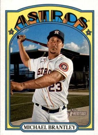 Michael Brantley 2021 topps Topps Heritage