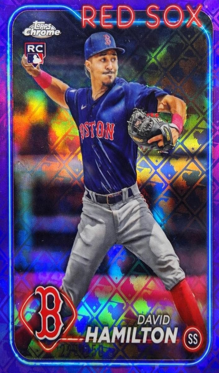 David Hamilton 2024 topps Topps Chrome Logofractor Edition