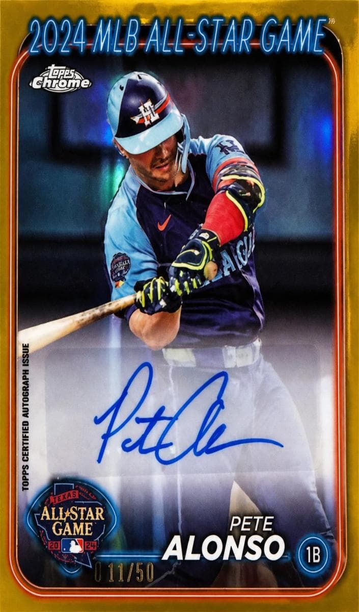 Pete Alonso 2024 topps Topps Chrome Update