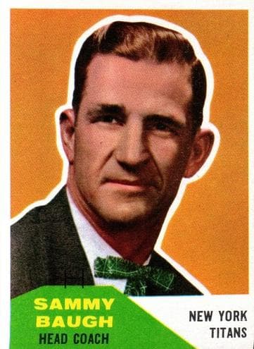 Sammy Baugh 1960 fleer Fleer