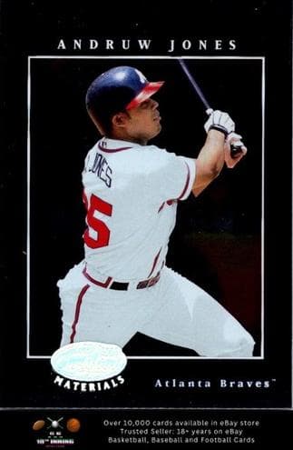 Andruw Jones 2001 leaf Leaf Certified Materials