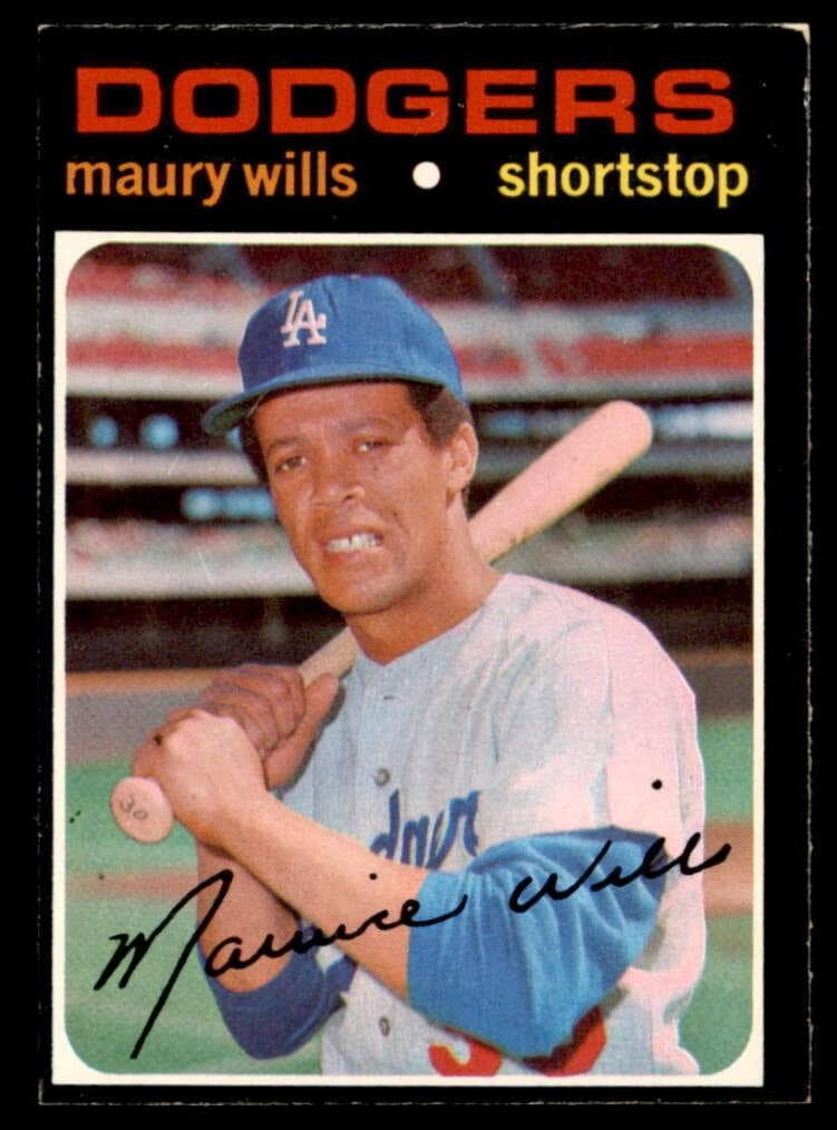 Maury Wills 1971 topps O-Pee-Chee