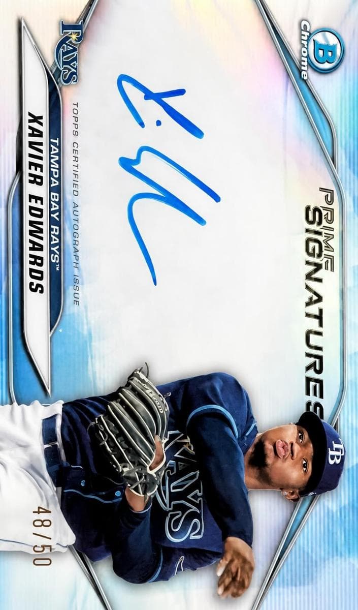 Xavier Edwards 2020 bowman Bowman Chrome