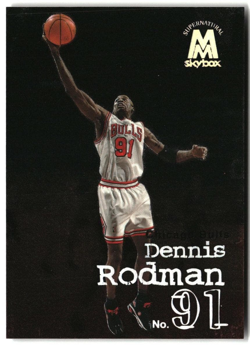 Dennis Rodman 1998 skybox Molten Metal