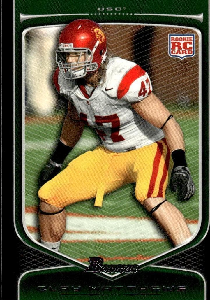 Clay Matthews 2009 bowman Bowman Draft Picks