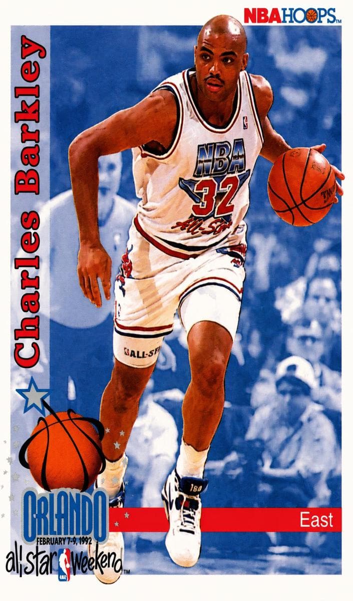 Charles Barkley 1992 panini Hoops