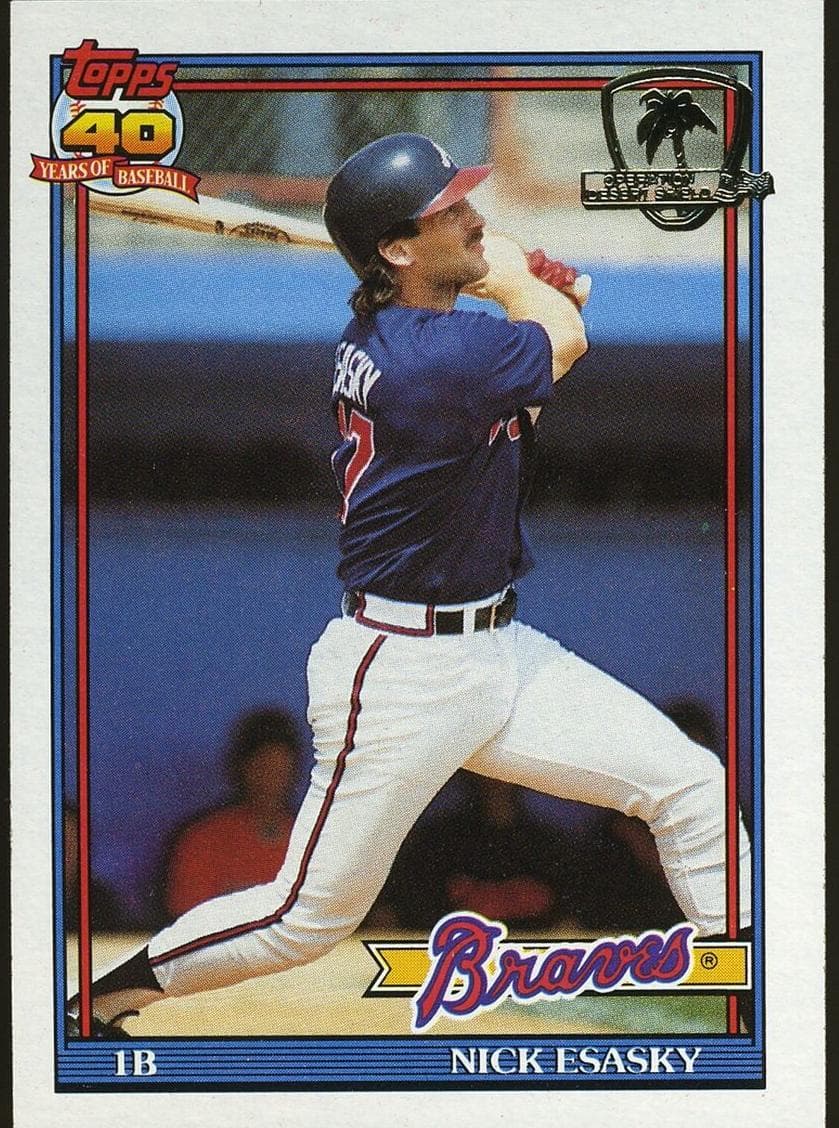 Nick Esasky 1991 topps O-Pee-Chee