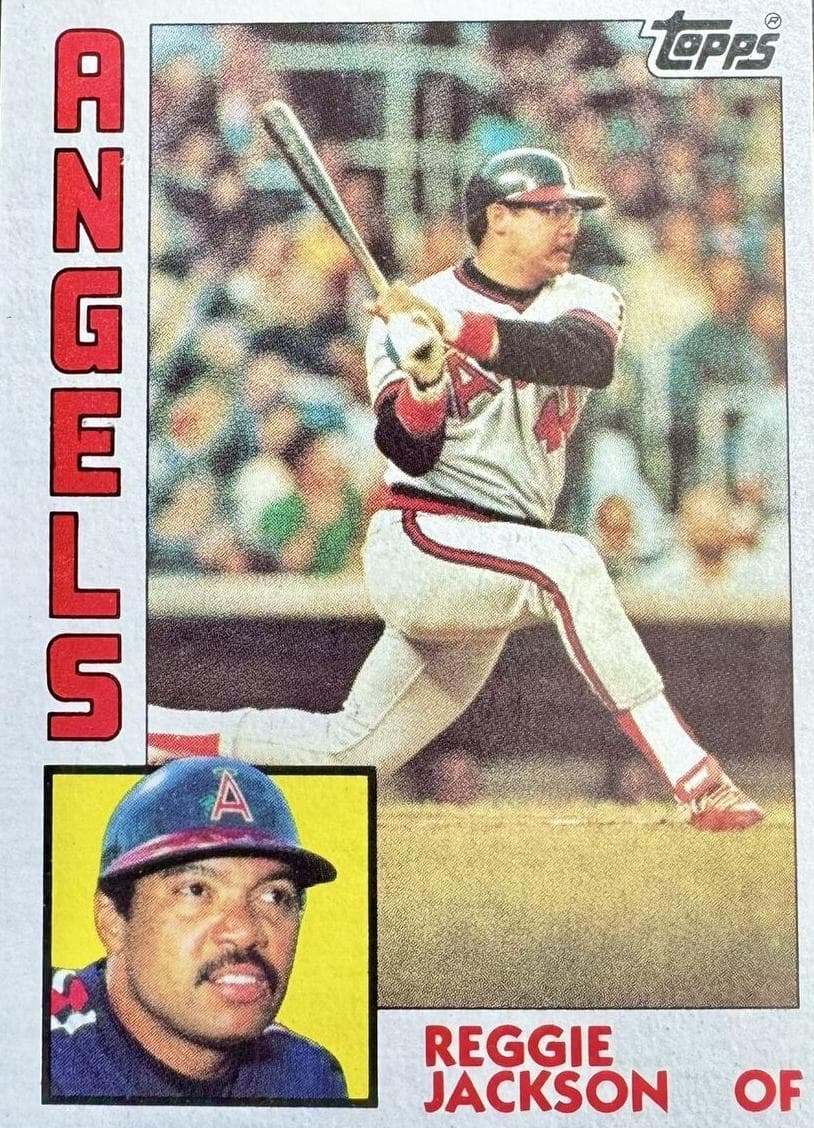 Reggie Jackson 1984 topps Topps