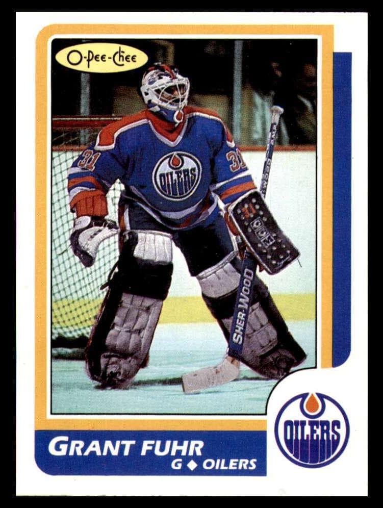 Grant Fuhr 1986 topps O-Pee-Chee