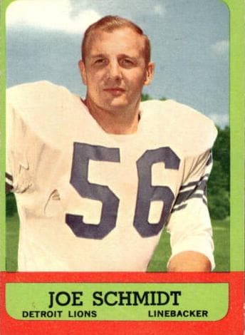 Joe Schmidt 1963 topps Topps