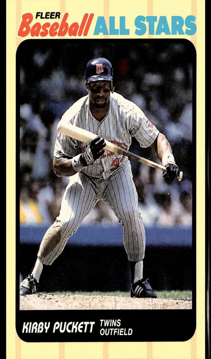Kirby Puckett 1989 fleer