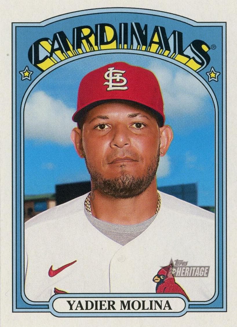 Yadier Molina 2021 topps Topps Heritage