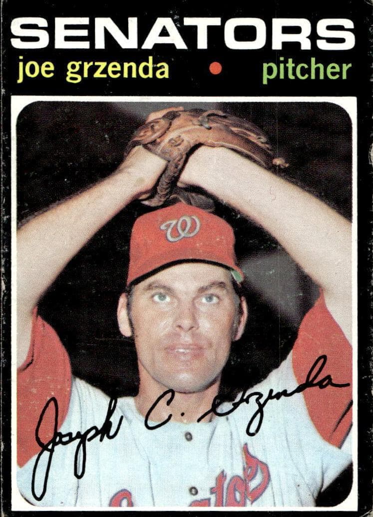 Joe Grzenda 1971 topps Topps