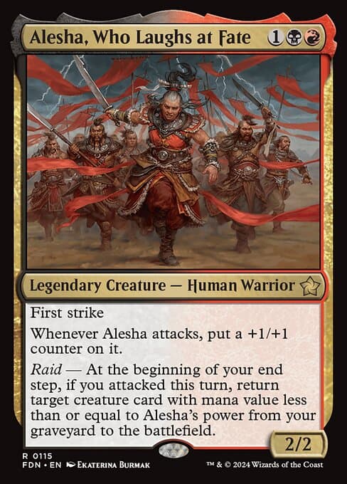 Alesha, Who Laughs at Fate 2024 Magic: The Gathering Foundations