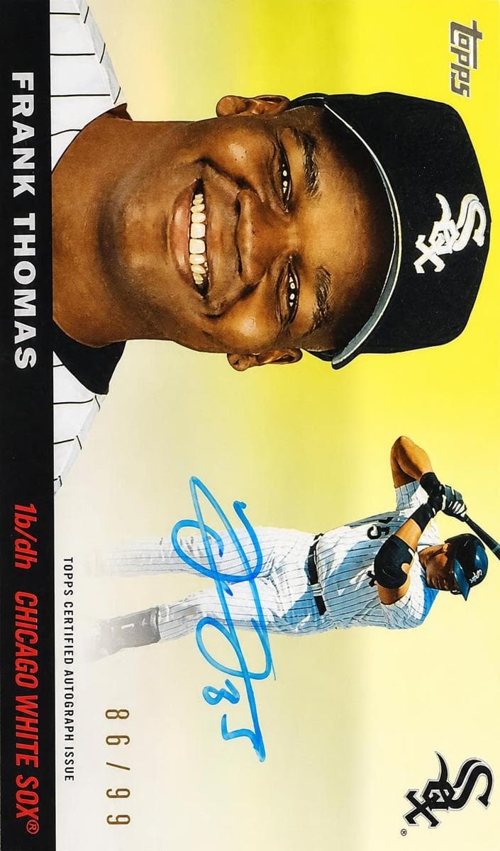 Frank Thomas 2022 topps Topps Clearly Authentic