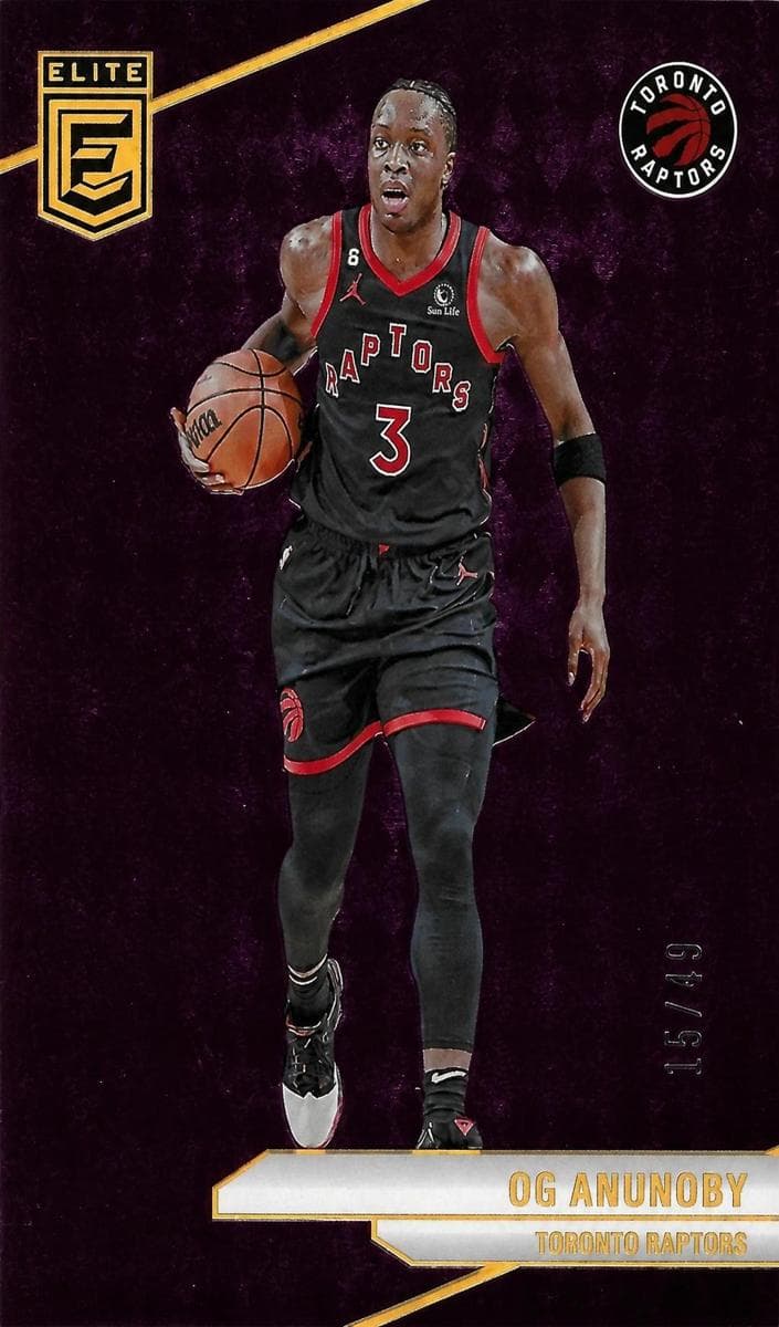 OG Anunoby 2023 panini Donruss Elite