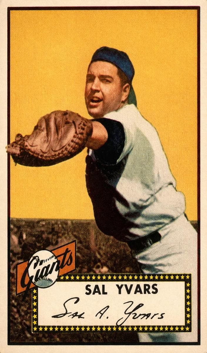 Sal Yvars 1952 topps Topps