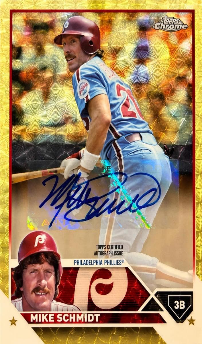Mike Schmidt 2023 topps Topps Chrome Update