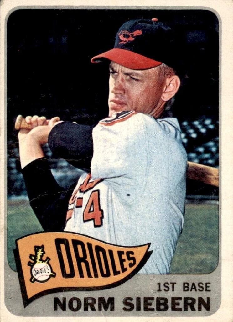 Norm Siebern 1965 topps Topps